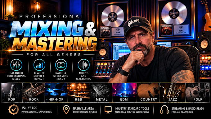 be your pro mixing and mastering engineer