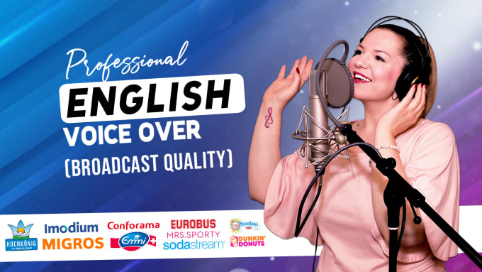 record a natural american english female voice over