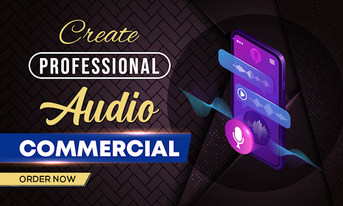 create a professional audio commercial