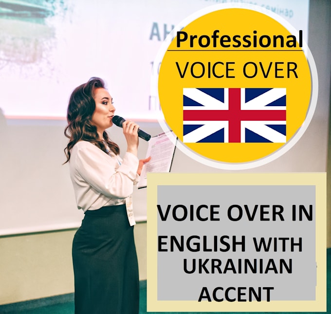record english voice over with ukrainian accent