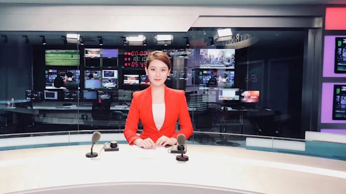 record chinese voice over by a TV presenter