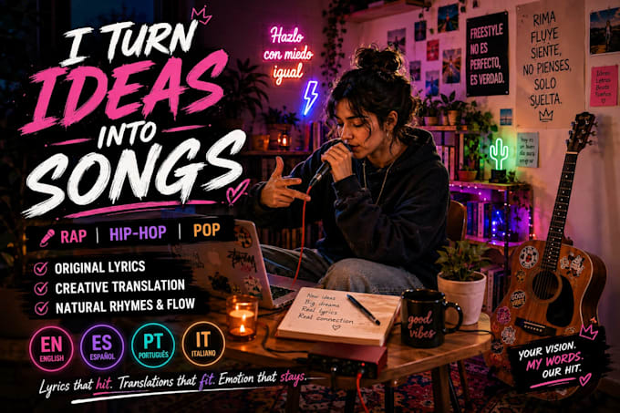 be your professional rap ghostwriter and lyricist in spanish