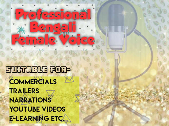 record bengali and english female voice over