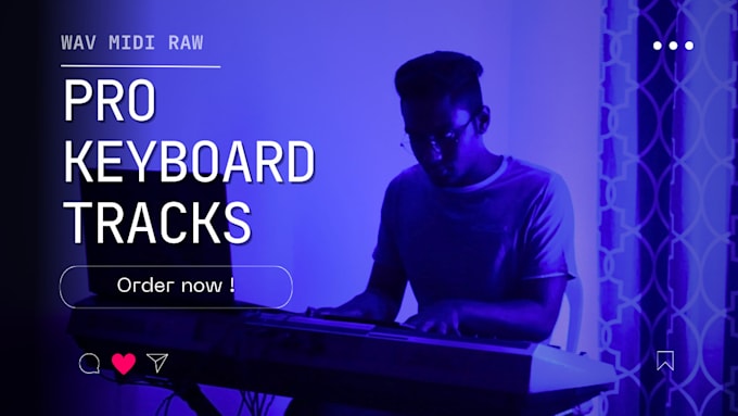 record pro keyboard tracks for your music