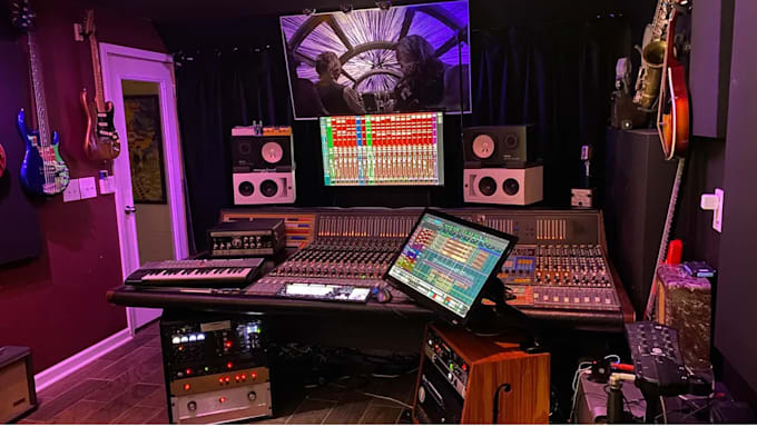 mix and master your music on analog console