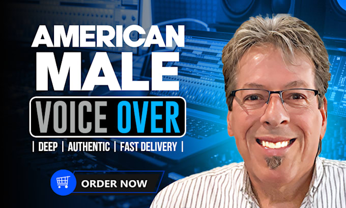 do a warm deep natural american english male voice over fast