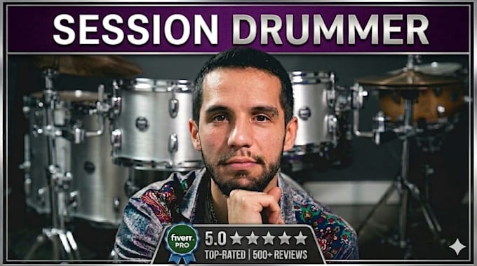 record professional session drums in my studio