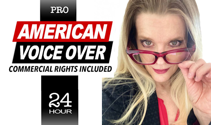 record a powerful american female voice over