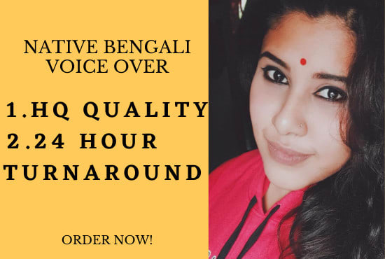 professional bengali voice over in 24 hours