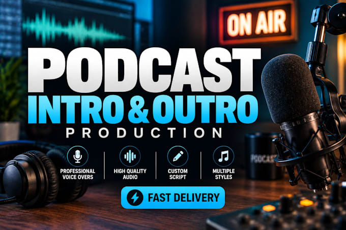 produce a podcast intro and outro within 48h