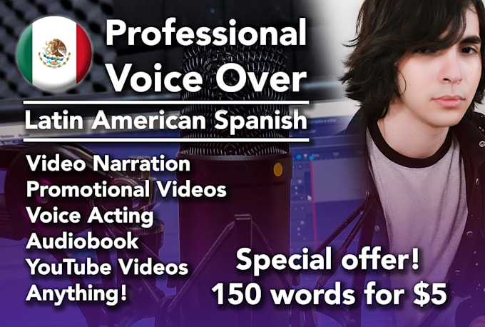record professional neutral spanish voice over and acting