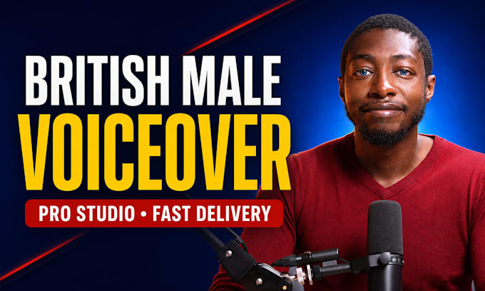 record a professional british male voice over