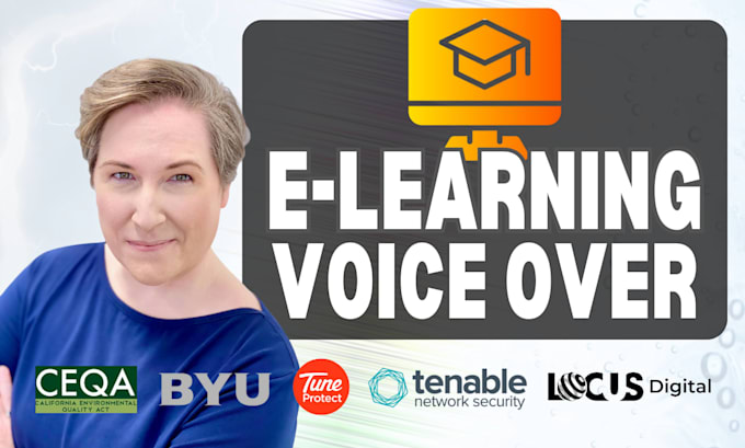 do voiceover for elearning, training, educational, tutorial, narration