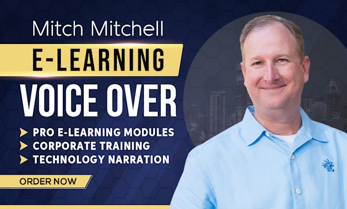record a natural american male elearning voice over