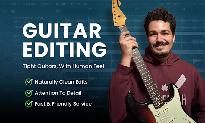 edit and time align your guitar tracks
