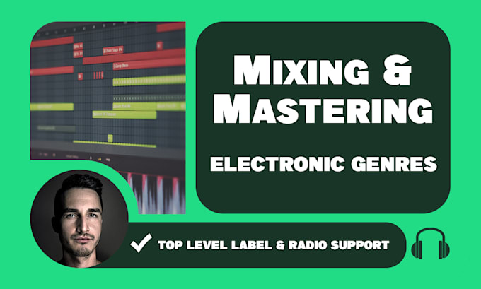 mix and master techno, progressive house, trance, and edm