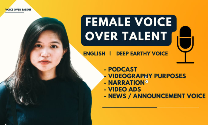 Record Female Voice Over In English With Neutral Accent By Terry Sinaga