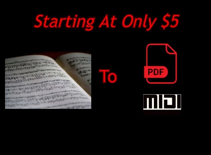 transcribe your   sheet music into pdf or midi