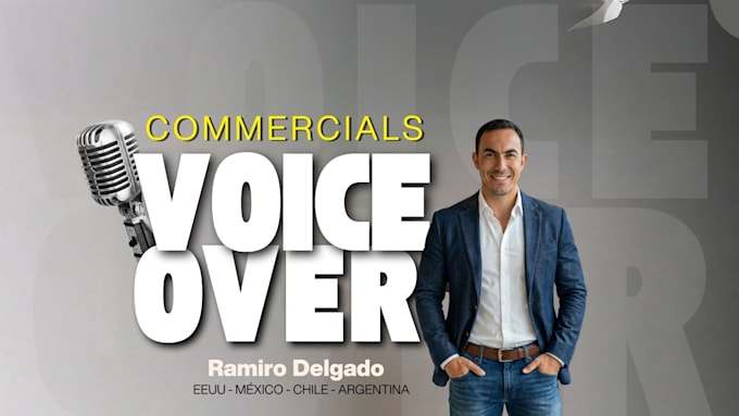 record spanish latam voice over for TV and commercials
