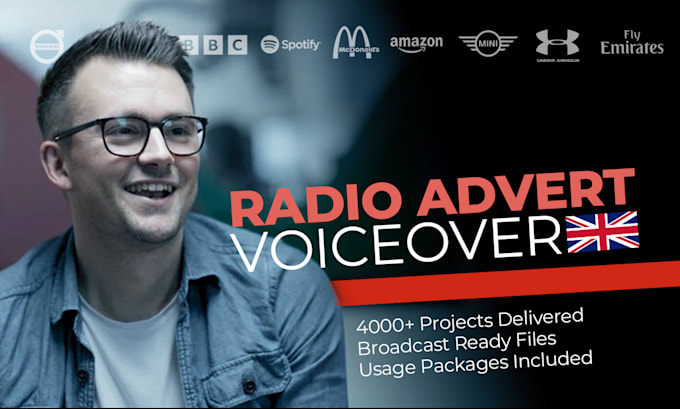 create your british male online or radio advert
