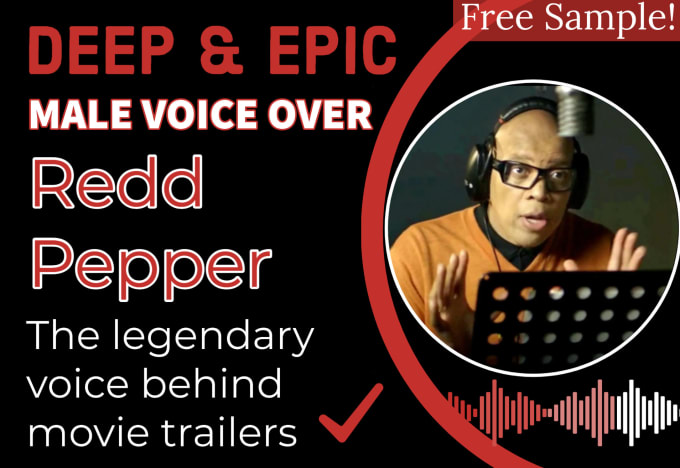 Deliver professional deep voice over like redd by Sashxg |