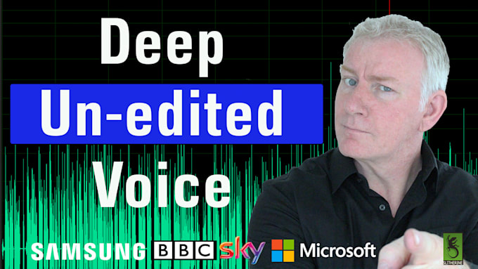 voice budget projects with an unedited deep british voice