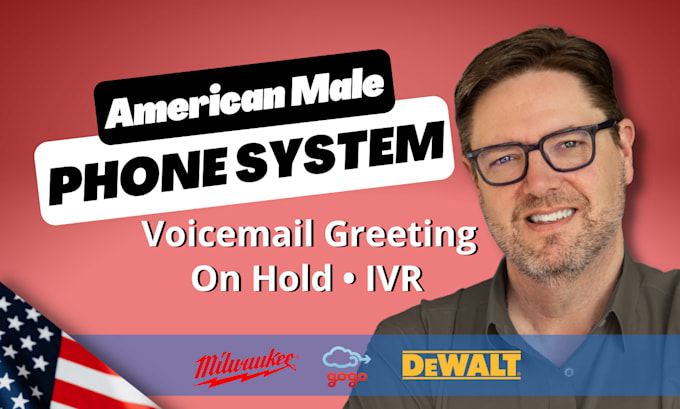 record voicemail greeting on hold message IVR male voiceover