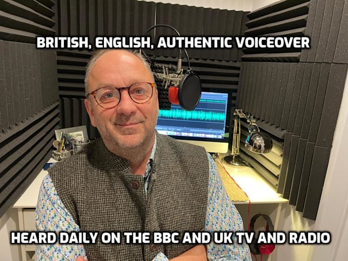 be your authentic british voice for commercials, explainer videos, elearning