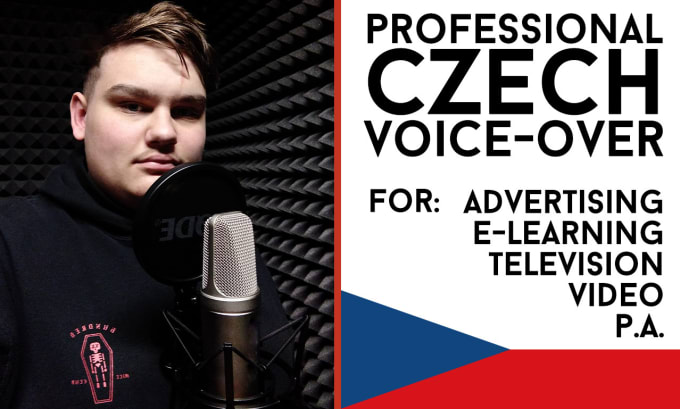 I will record a professional czech young male voice over
