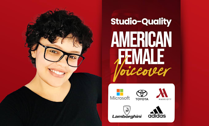 record a pro american female voice over