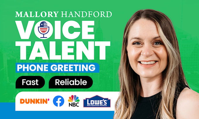 voice your professional IVR, on hold greeting, voice mail