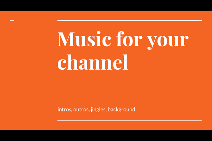 Make Unique Intro Music For Your Video By Joehproduction Fiverr Finding good, royalty free background music to download and add to your videos can be really hard. fiverr