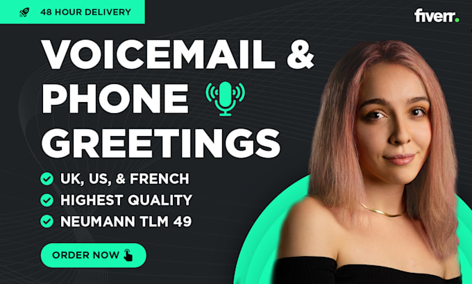 record 100 words of voicemail IVR message within 2 days
