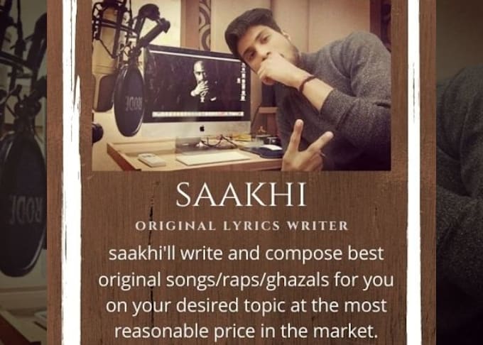 do best original lyrics writing and composition on your desired topic
