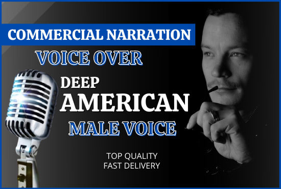 record a deep american male voiceover