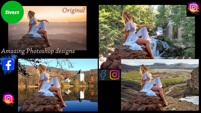 create and retouch or edit your photos with photoshop