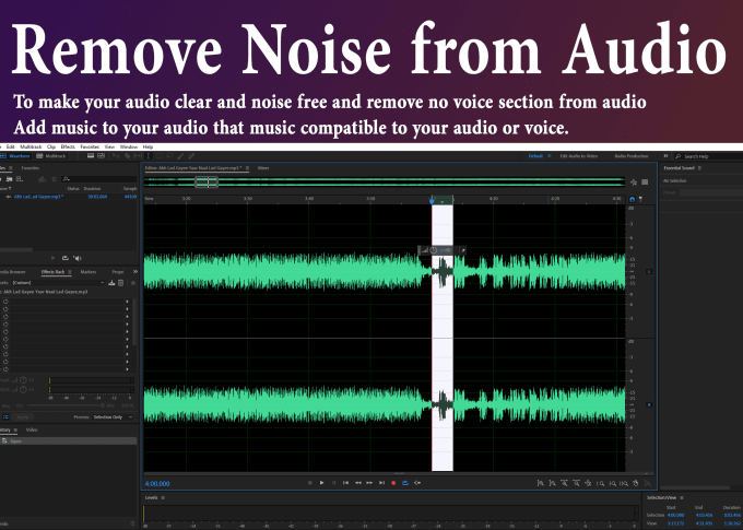 Remove Noise Or No Voice From Audio By Muneeb Fiverr