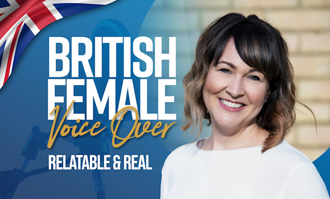 Hot Review! I will record a female british voice over  for $65