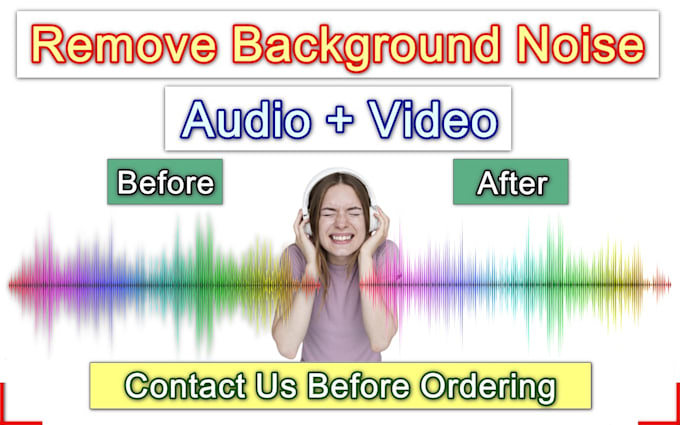 remove background noise, noise reduction from audio or video