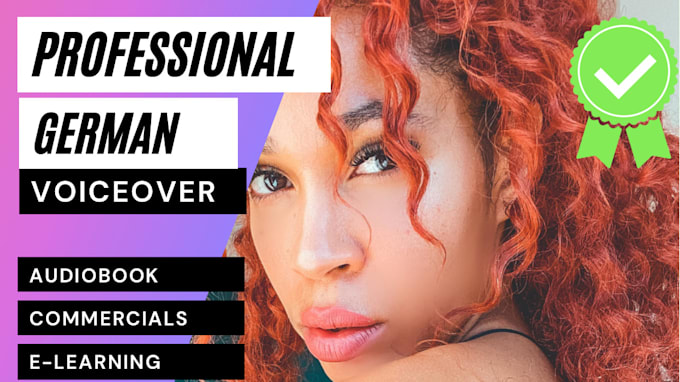 record a professional german female voice over in 24 hours
