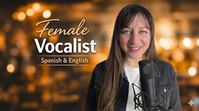 record studio quality female vocals in spanish or english