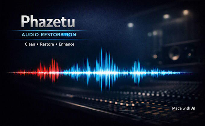 clean, edit and restore your audio for clarity and quality