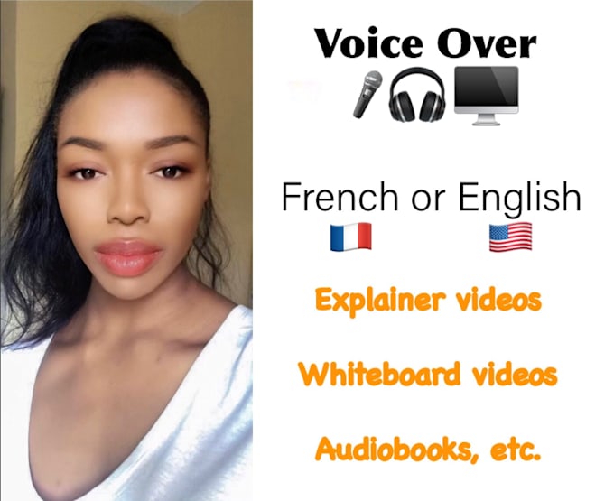 french or english female voice over voix off