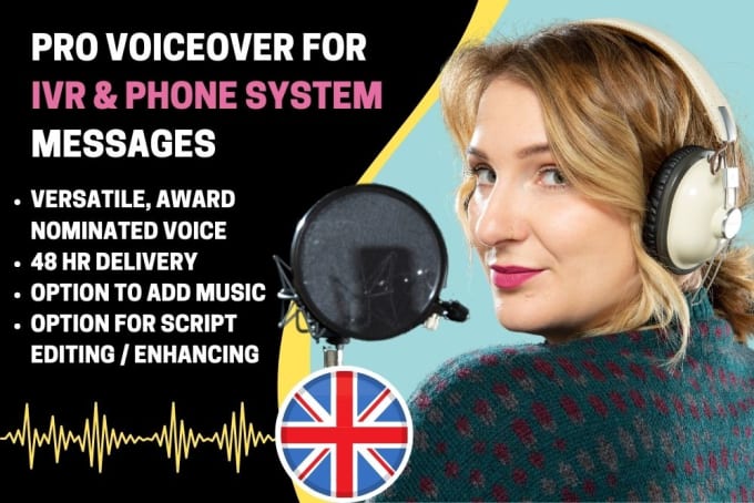 Record your british voicemail, ivr or phone greeting message by Hannahgee |  Fiverr