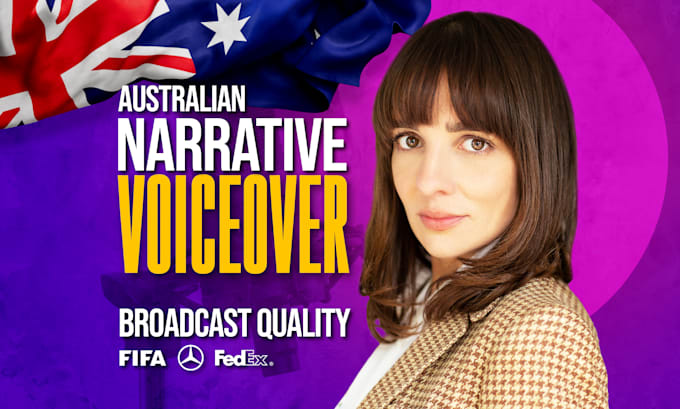 narrate your female voiceover in my australian accent
