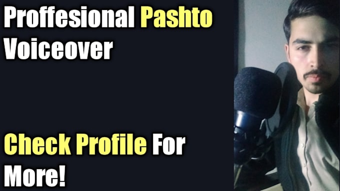 do professional pashto voice over