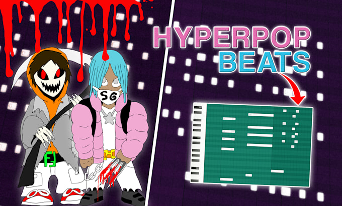 make cloud rap and hyperpop type beats for you