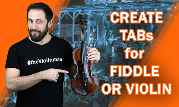create custom violin or fiddle tabs from sheet music or audio