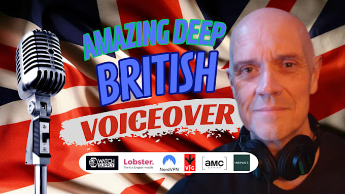 record a professional british english male voiceover