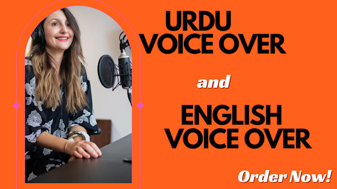 record a professional urdu voiceover and english voice over